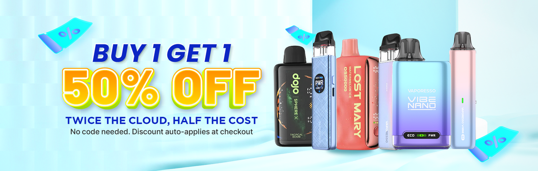 Buy 1 Get 1 50% Off