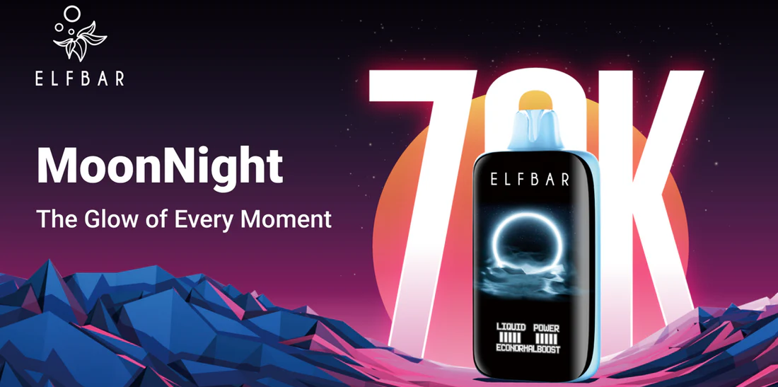 Elf Bar MoonNight 70K Full-Screen, Dual Mesh, 20mL Elf Bar MoonNight 70K Full-Screen, Dual Mesh, 20mL