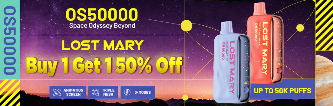 Lost Mary OS50000 Disposable Vape Buy 1, Get 1 at 50% Off – Only $24.75 per Vape!