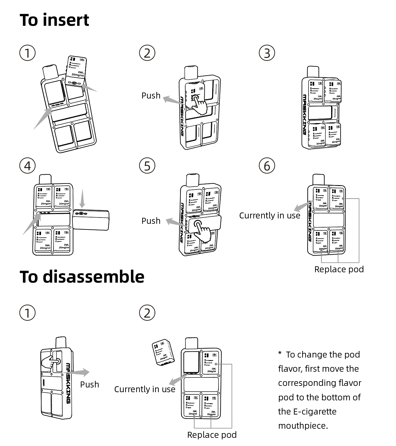 Strawberry Raspberry Cherry Maskking Leco 2400 Pod(2 Packs) - VapeBest