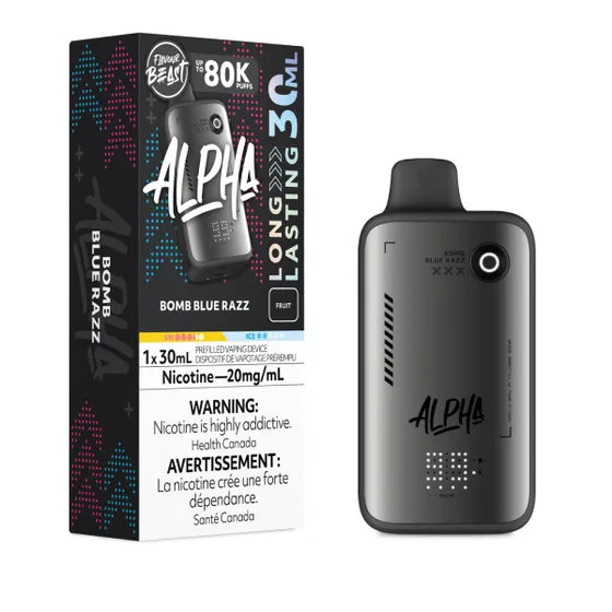 Bomb Blue Razz Flavour Beast ALPHA 80k Disposable Vape - VapeBest