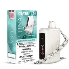diamond spearmint ice kraze luna 42k disposable vape