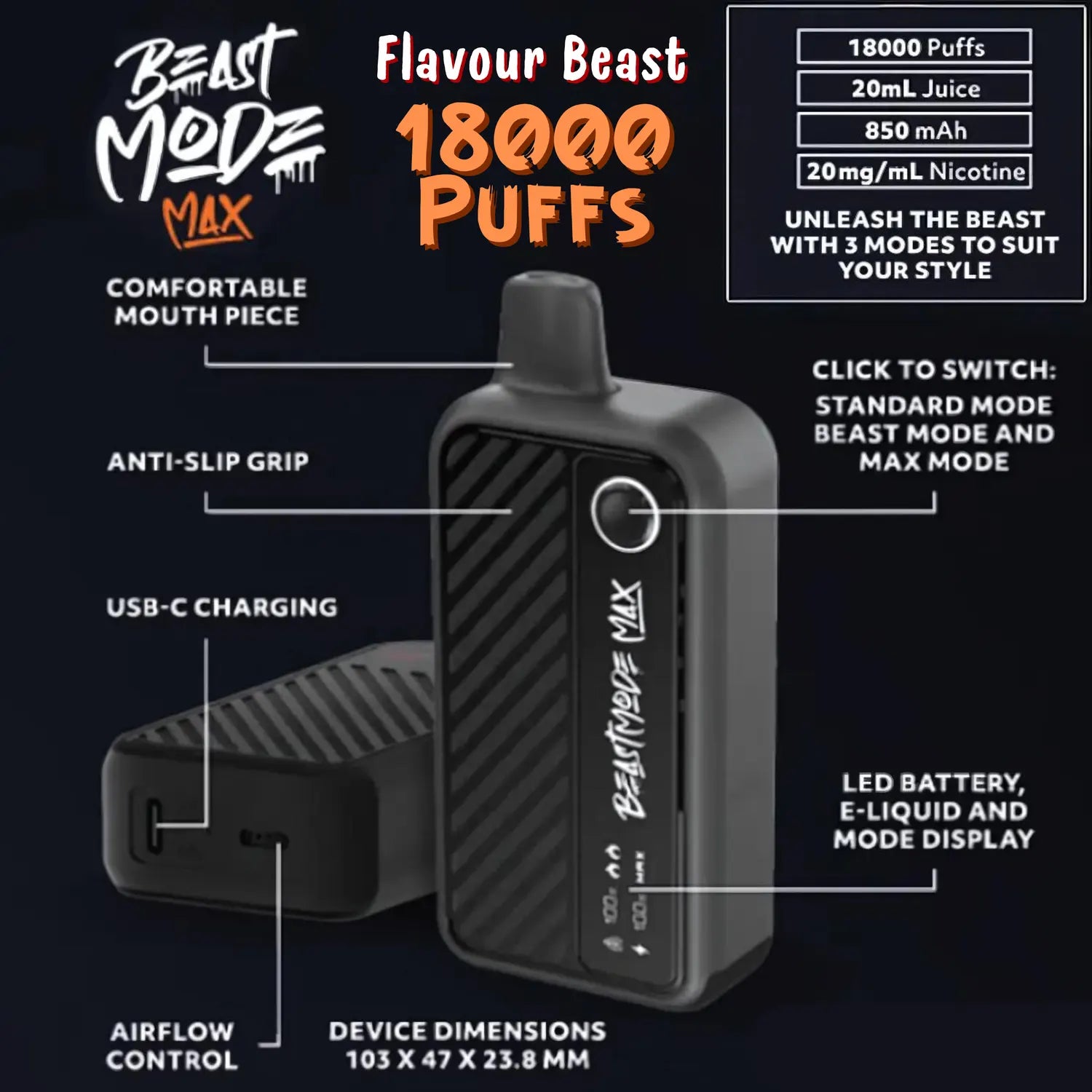 Flavour Beast Mode Max 18000 Vape