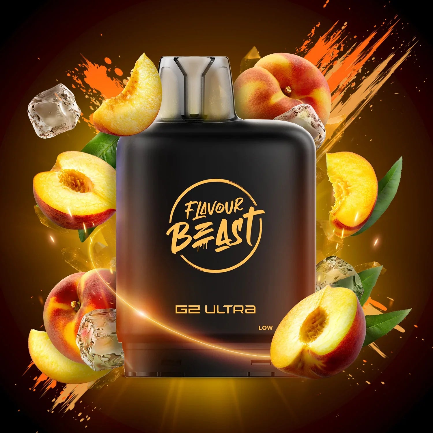 Frizzy Peach (Iced)- Level X Flavour Beast G2 Ultra 50K Pod - VapeBest