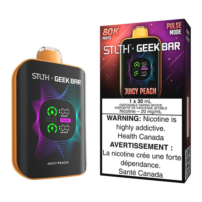 Juicy Peach STLTH X Geek Bar Disposable Vape 80K - VapeBest