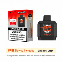 MOTI GO Pro 12000 Disposable Replacement Pod (Pack of 3) + ONE FREE Device (Limit 1 Per Order)- Only $9.99