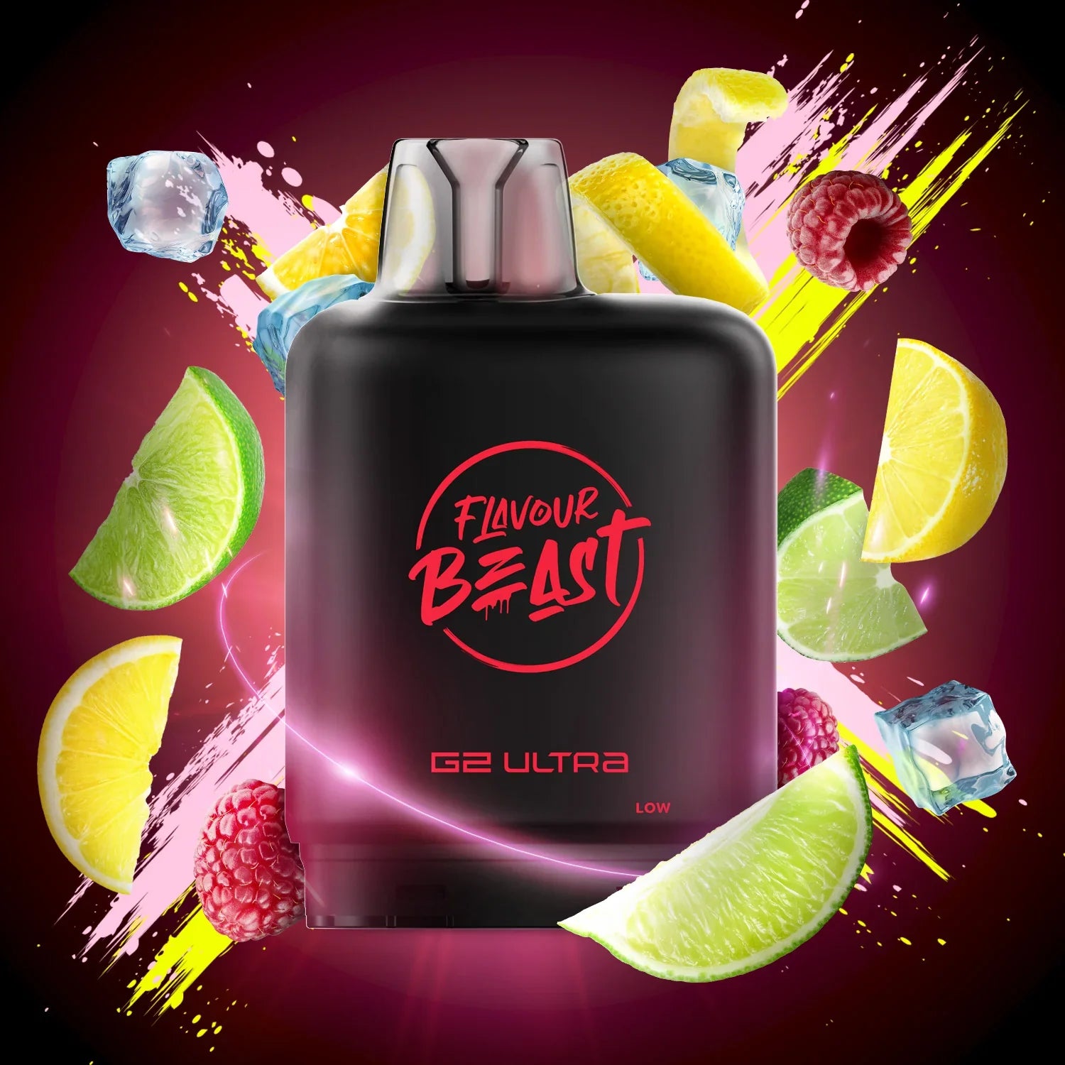 MTN Citrus Raspberry (Iced) - Level X Flavour Beast G2 Ultra 50K Pod - VapeBest