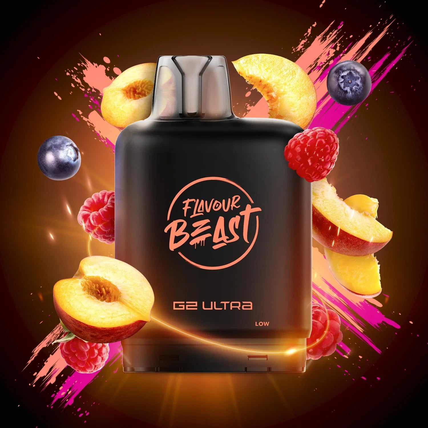 Packin' Peach Berry - Level X Flavour Beast G2 Ultra 50K Pod - VapeBest