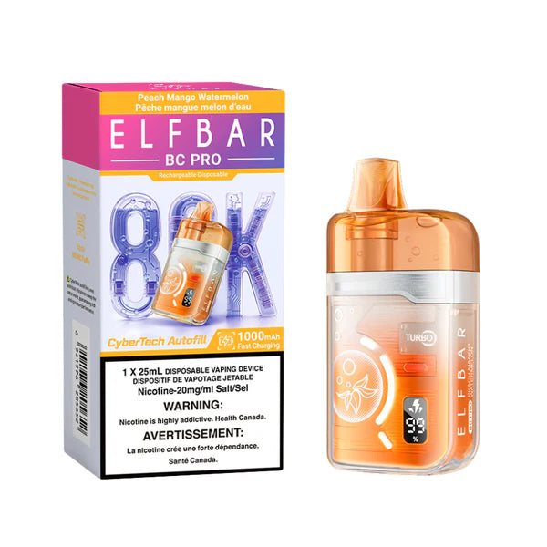 Peach Mango Watermelon ELF Bar BC Pro 80K Disposable Vape - VapeBest