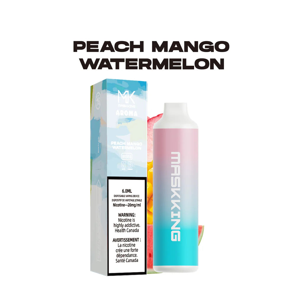 Peach Mango Watermelon Maskking Aroma 6000 Puffs Disposable Vape