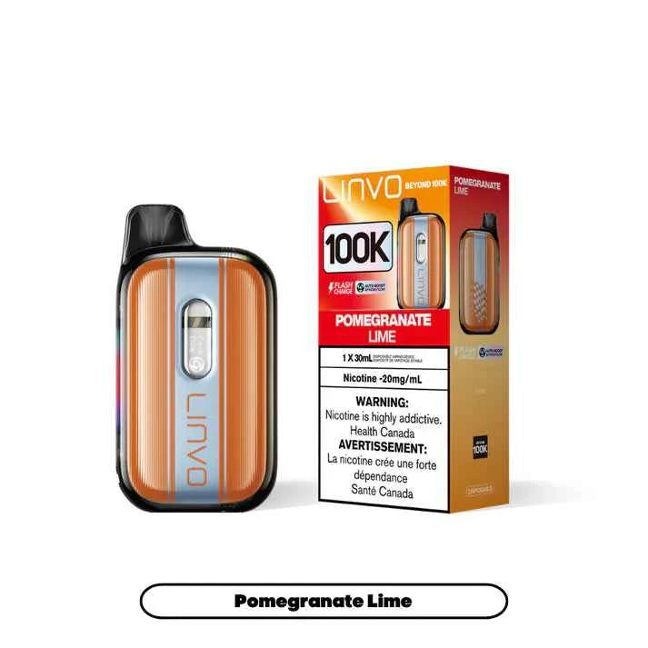 Pomegranate Lime Ice Linvo Beyond 100K Disposable Vape - VapeBest