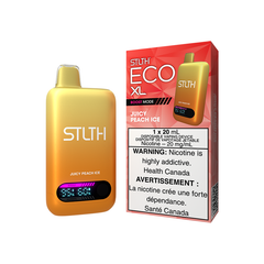 Juicy Peach Ice STLTH ECO XL 30K Disposable 20mL' - VapeBest