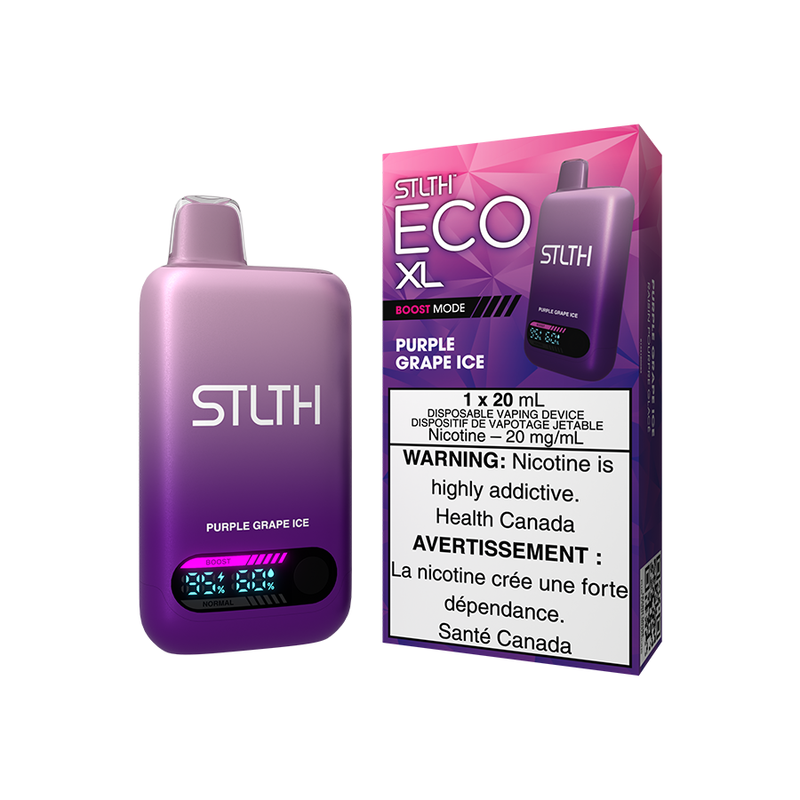 Purple Grape Ice STLTH ECO XL 30K Disposable 20mL' - VapeBest