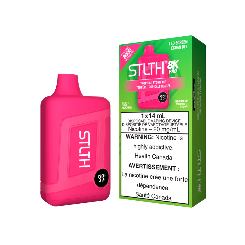 Tropical Storm Ice STLTH 8K PRO Disposable Vape Tropical Storm Ice STLTH 8K PRO Disposable Vape
