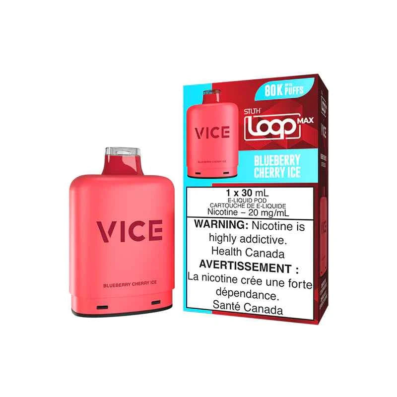 Blueberry Cherry Ice STLTH Loop Max X Vice 80K Pod