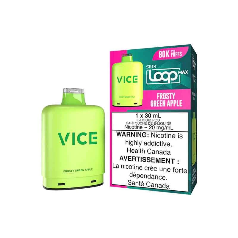 Frosty Green Apple STLTH Loop Max X Vice 80K Pod