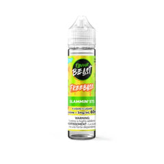 Flavour Beast Freeball Slammin' BTS vape juice bottle on a white backgroundFlavour Beast E-Liquid Freebase - Slammin' STS Iced