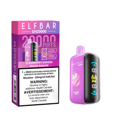 Strawberry Banana Glubble Elf Bar GH20k Disposable Vape - VapeBest