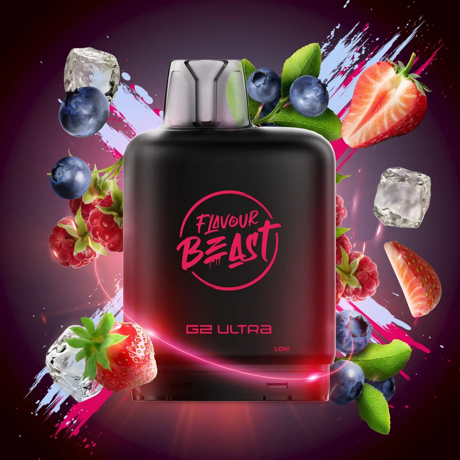Strawberry Raspberry Blueberry (Iced) - Level X Flavour Beast G2 Ultra 50K Pod - VapeBest