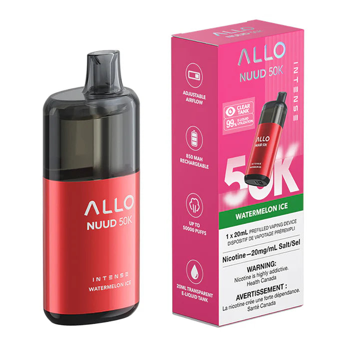 Watermelon Ice Allo Intense Nuud 50K Disposable Vape Device - VapeBest