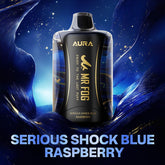 Sour/Serious Shock Blue Raspberry Mr. Fog Aura 60K Disposable Vape