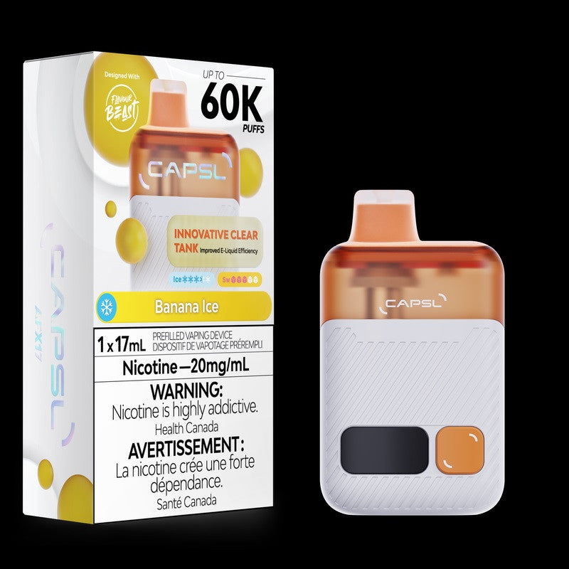 Banana Ice Flavour Beast CAPSL 60K Disposable Vape - VapeBest