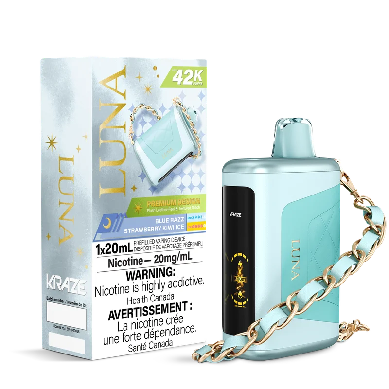 Blue Razz Strawberry Kiwi Ice Kraze Luna 42K Disposable Vape - VapeBest