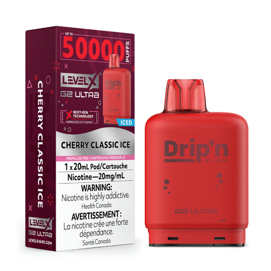 Cherry Classic Ice-Drip'n Level X G2 Ultra 50k - VapeBest