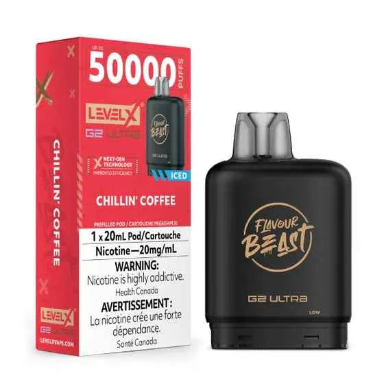 Chillin’ Coffee Iced - Level X Flavour Beast G2 Ultra 50K Pod - VapeBest