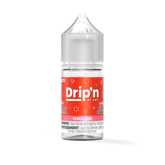 Peach Zing Drip'n Nic Salt 30ML' - VapeBest
