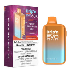 Peach Blue Razz Ice Drip'n by Envi EVO 63K Disposable Vape - VapeBest