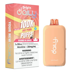 Just Peach Drip'n Daily 100K Disposable Vape(30mL) - VapeBest