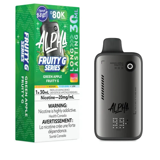 Green Apple Fruity G Flavour Beast ALPHA 80k Disposable Vape Green Apple Fruity G Flavour Beast ALPHA 80k Disposable Vape
