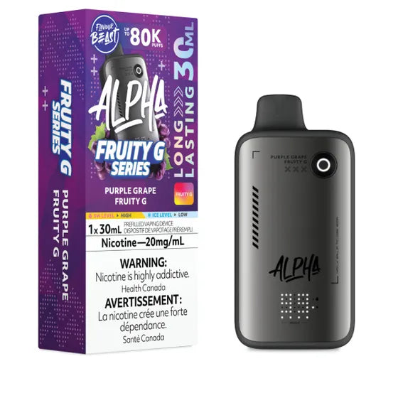 Purple Grape Fruity G Flavour Beast ALPHA 80k Disposable Vape Purple Grape Fruity G Flavour Beast ALPHA 80k Disposable Vape