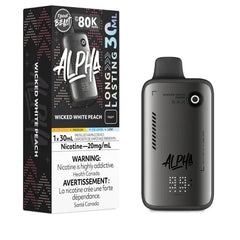 Wicked White Peach Flavour Beast ALPHA 80k Disposable Vape
