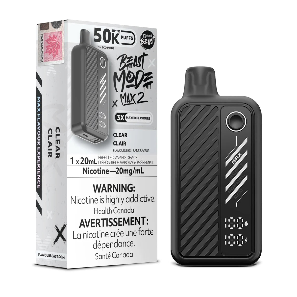 Clear Flavour Beast Beast Mode Max 2 50K Disposable Vape - VapeBest