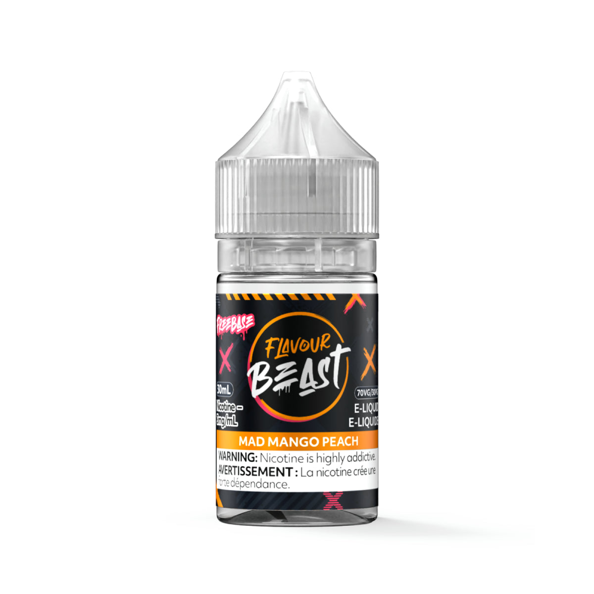 Mad Mango Peach - Flavour Beast E-Liquid Freebase 30ML' - VapeBest
