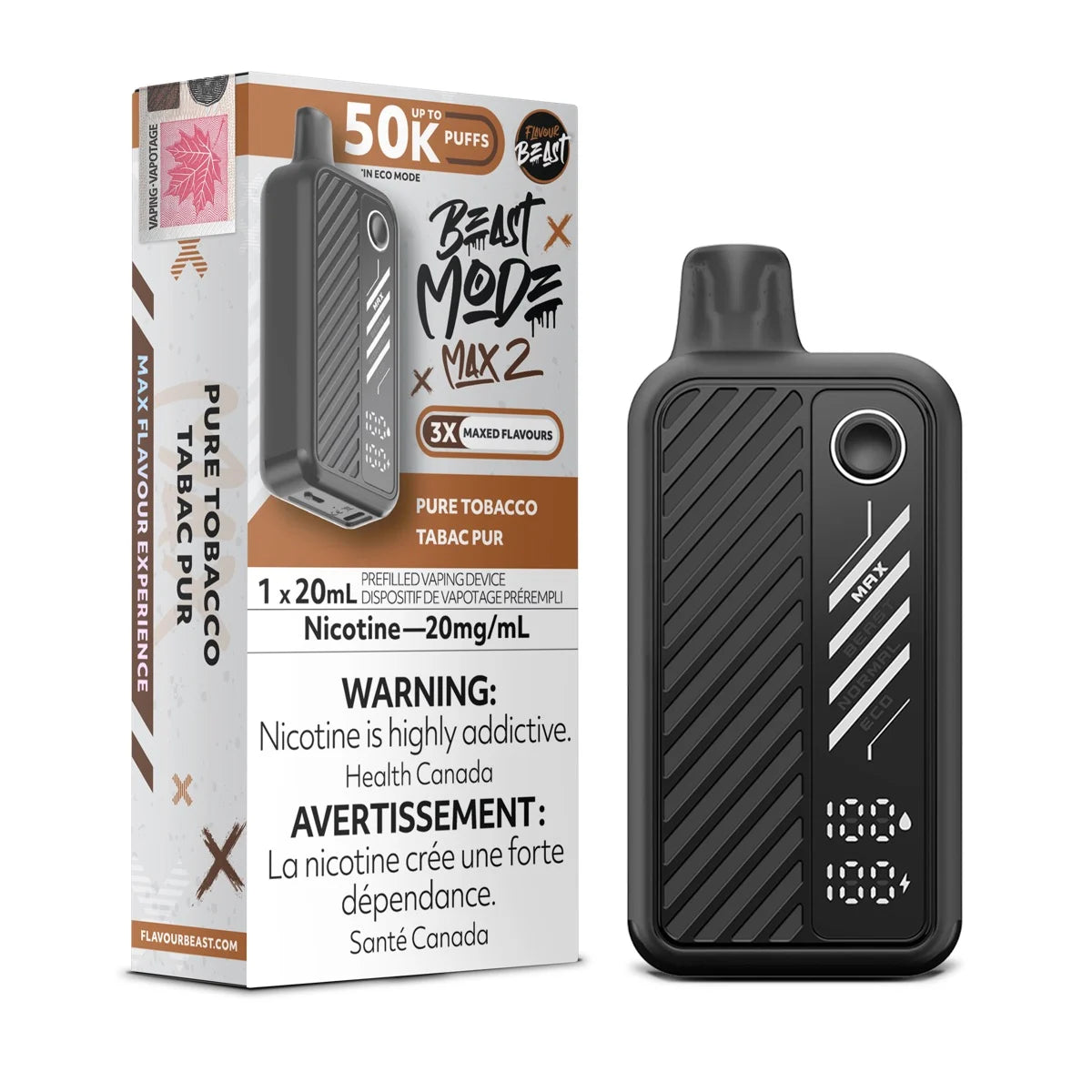 Pure Tobacco Flavour Beast Beast Mode Max 2 50K Disposable Vape Pure Tobacco Flavour Beast Beast Mode Max 2 50K Disposable Vape