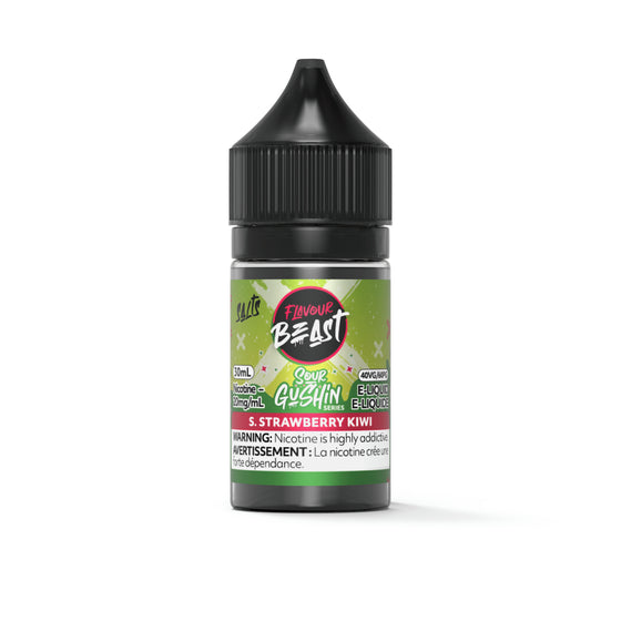 S. Strawberry Kiwi Gushin Series Flavour Beast E-Liquid (Salt 30ML) - VapeBest