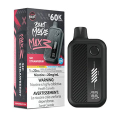 Sic Strawberry Iced Flavour Beast Mode Max 3 60K Disposable Vape - VapeBest