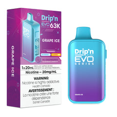 Grape Ice Drip'n by Envi EVO 63K Disposable Vape - VapeBest