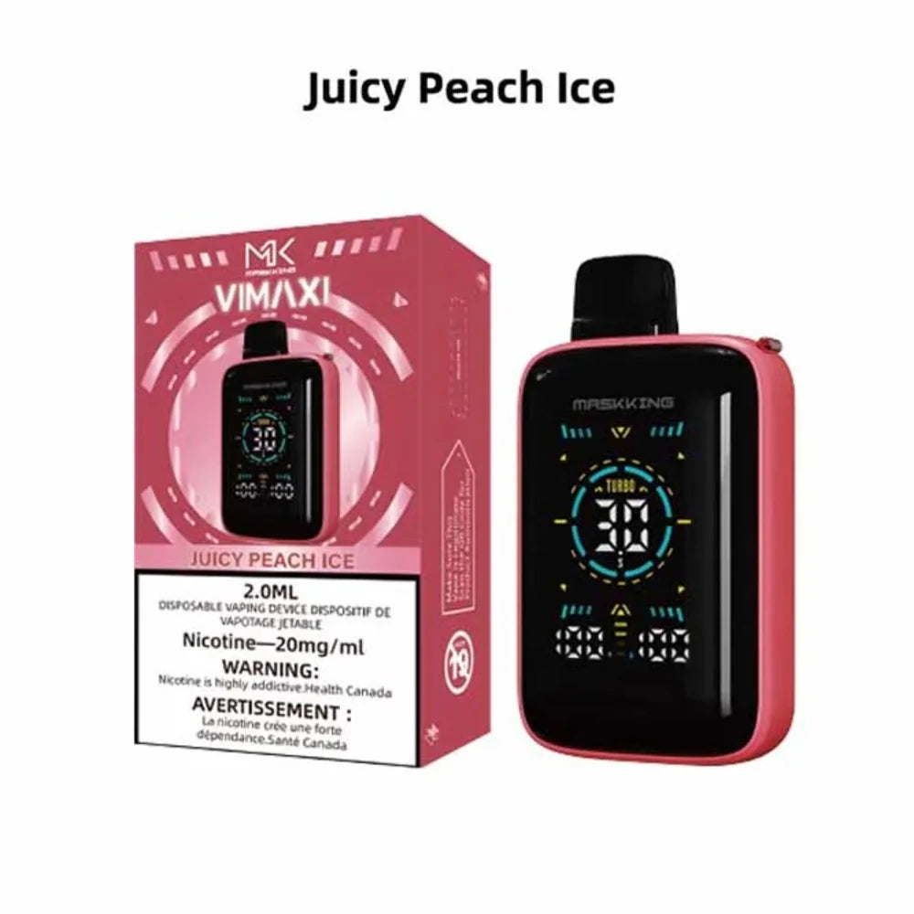 juicy peach ice maskking vimaxi disposable vape