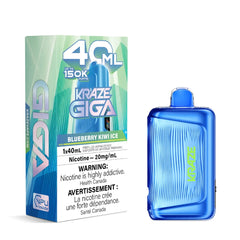Blueberry Kiwi Ice Kraze Giga 150K Disposable Vape 40mL