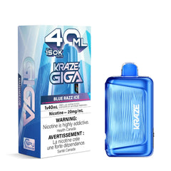Blue Razz Ice Kraze Giga 150K Disposable Vape 40mL