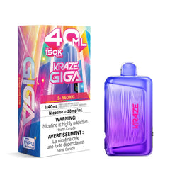S. Neon G Kraze Giga 150K Disposable Vape 40mL