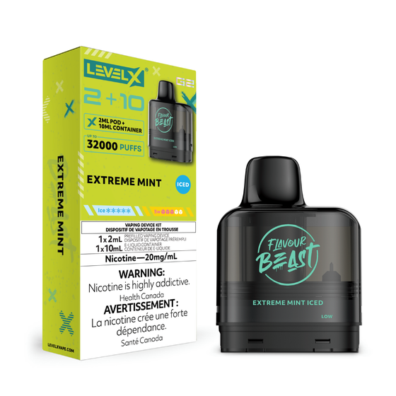 Extreme Mint Iced Flavour Beast Level X G2 2+10 - VapeBest