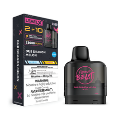 Dub Dragon Melon Iced Flavour Beast Level X G2 2+10 - VapeBest