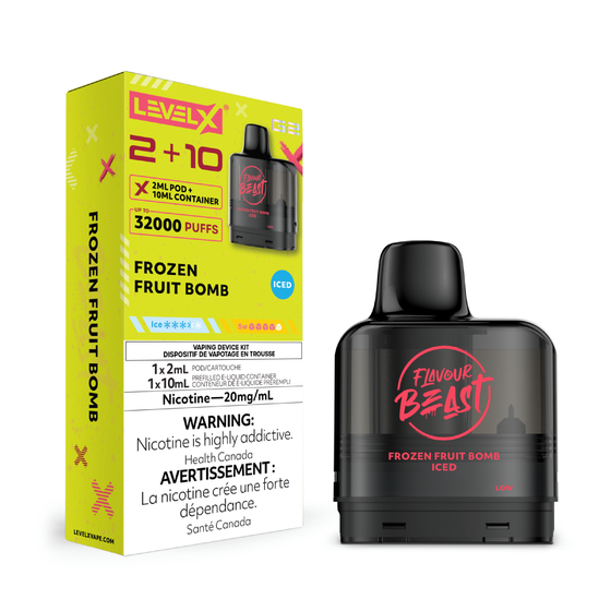 Frozen Fruit Bomb Iced Flavour Beast Level X G2 2+10 - VapeBest