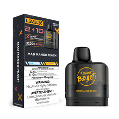 Mad Mango Peach Flavour Beast Level X G2 2+10 - VapeBest