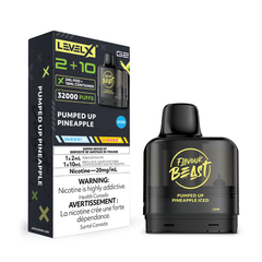 Pumped Up Pineapple Iced Flavour Beast Level X G2 2+10 - VapeBest